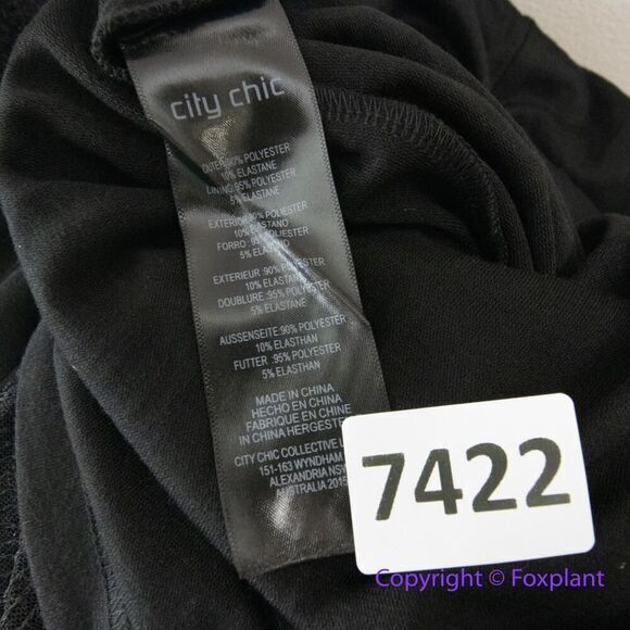 New! City Chic Razzle Dress in black, size‎ 16 - Picture 16 of 16
